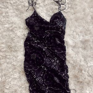 Lioness midi dress with tie sides